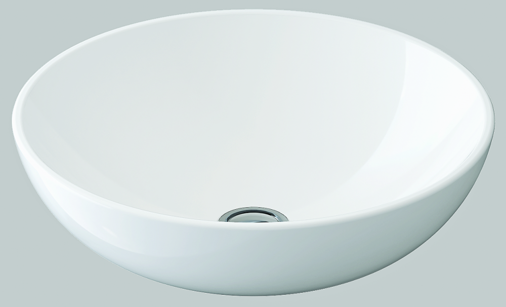 İdevit Daire Tezgah Üstü Lavabo (45*45cm) Deliksiz