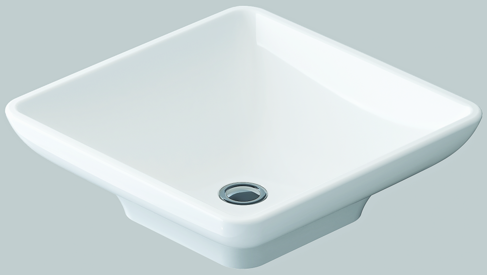 İdevit Kare Tezgah Üstü Lavabo (48*48cm)