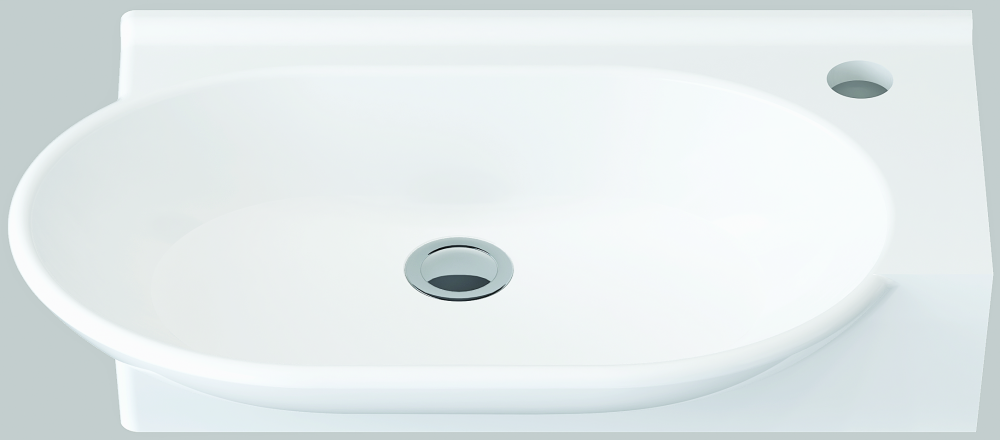 İdevit Myra Tezgah Üstü / Dolap Uyumlu Lavabo(26*50cm)