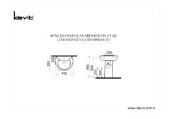 İdevit Afacan Lavabo + Yarım Ayak