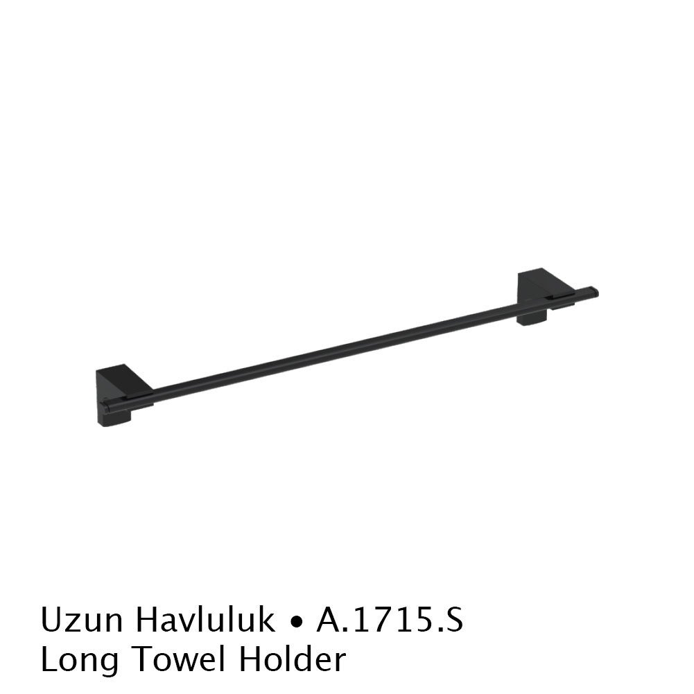Duxxa A.1715S F1 Mat Siyah Uzun Havluluk