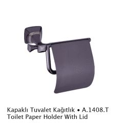 Duxxa A.1408.T Eiffel Titan  Kapaklı Tuvalet Kağıtlığı