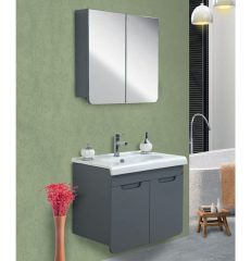 Fym New Vizyon 82 cm Antrasi Banyo Dolabı