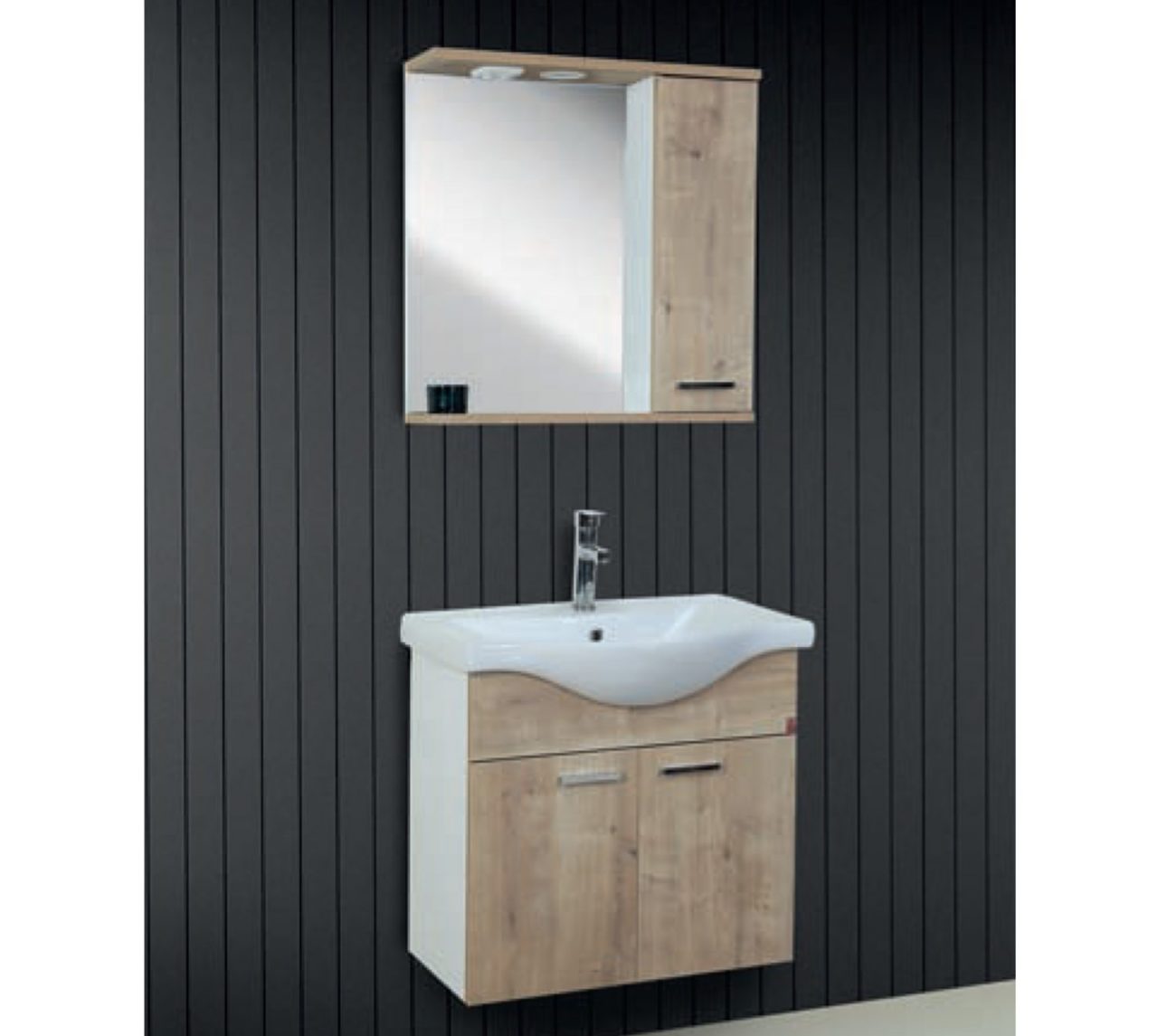 Fym Doruk Safir Meşe 65 cm Banyo Dolabı