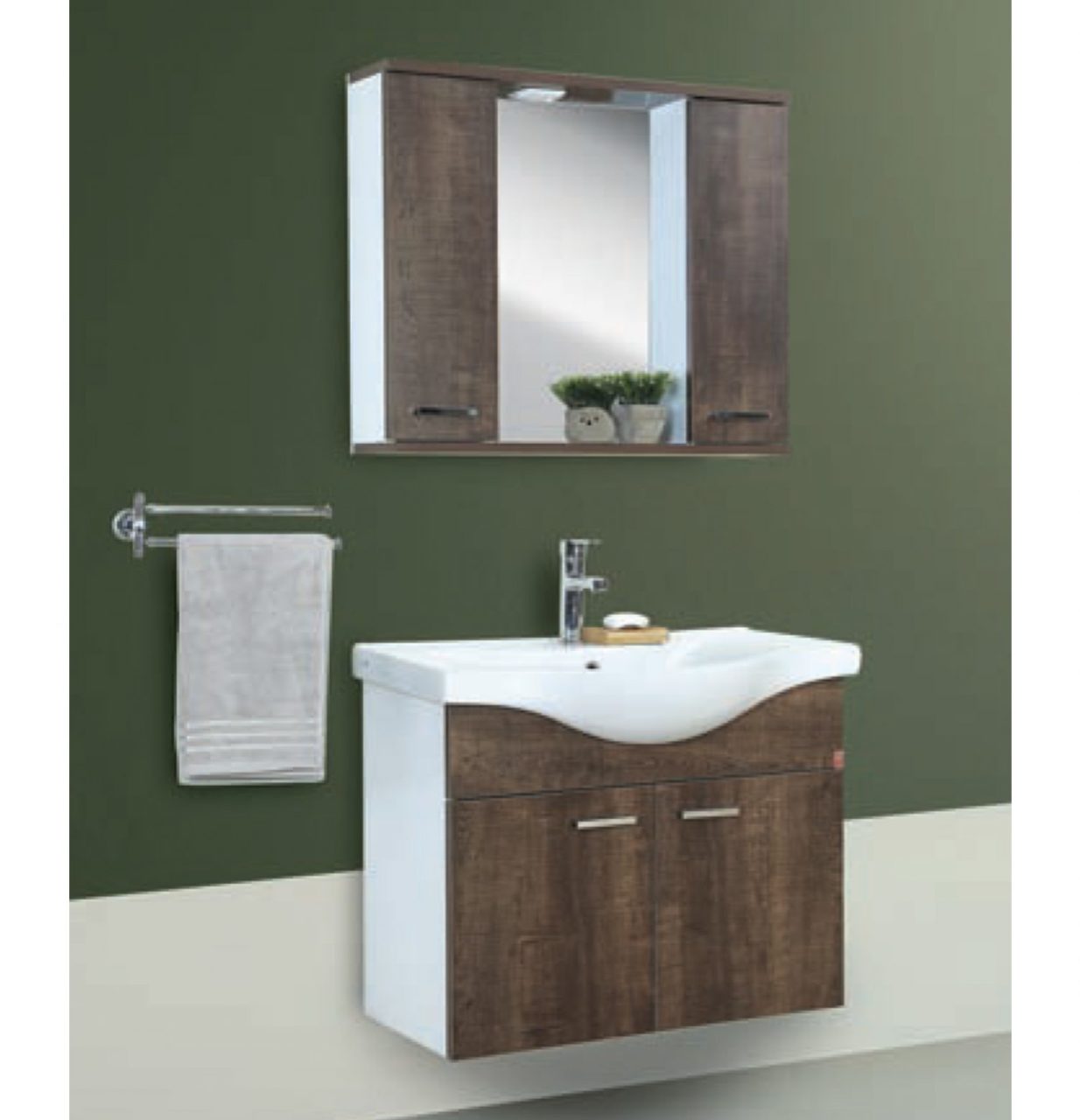 Fym Doruk Afzelina 80 cm  Banyo Dolabı