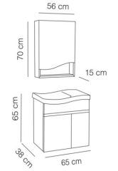Fym New Babel 65 cm Banyo Dolabı