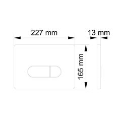 Visam Siena Mat Siyah Buton (İki kademeli) 22803
