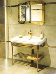 Fym Elena Gold Lavabo (60*98*86)+Ayna
