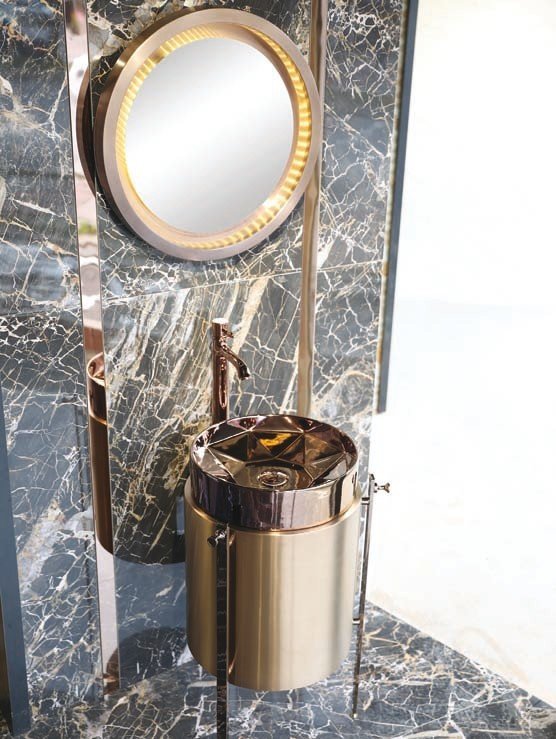 Fym Noa Rose Lavabo(45*87)+Ayna