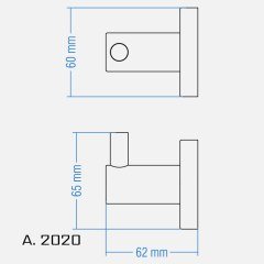 Duxxa A.2020 Arya Krom Tekli  Askılık