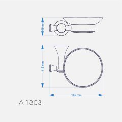Duxxa A.1303.E Art Deluxe Antik Sarı Sabunluk