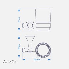 Duxxa A.1304.A Art Deluxe Altın Diş Fırçalık