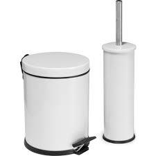 Maxiflow 26446 Pedallı Çöp Kovası Beyaz 2 li set 5 lt