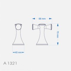 Duxxa A.1321E Art Deluxe Antik Sarı İkili Askılık