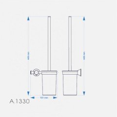 Duxxa A.1330.T Art Deluxe Titan Klozet Fırçası