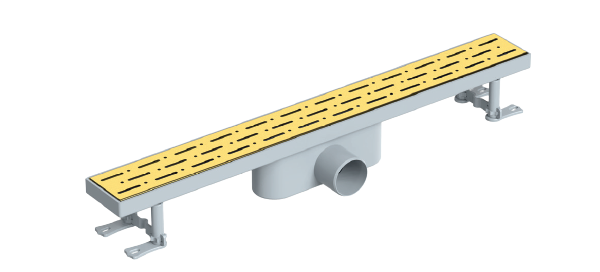 Maxiflow Klasik Legal Gold Ø50*40 cm Yandan Çıkışlı Duş Kanalı
