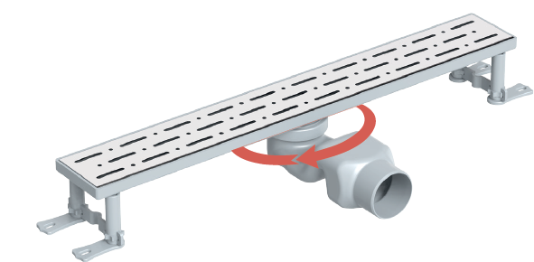 Maxiflow 15270 Style Sifonik Ø50*40 cm Yandan Çıkışlı Duş Kanalı