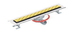 Maxiflow Elit Legal 360°Gold  Ø50*60 cm Yandan Çıkışlı Duş Kanalı