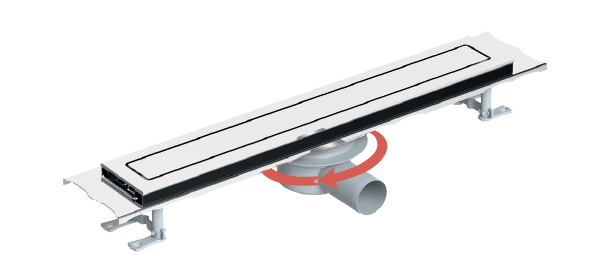 Maxiflow Elit  Premium 360°  Ø50*33 cm Yandan Çıkışlı Duş Kanalı 18059