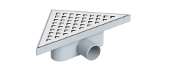 Maxiflow Üçgen Line  Ø50 33*33 cm Yandan Çıkışlı Duş Kanalı 18117