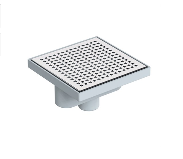 Maxiflow Kare Line  Ø50 20*20 cm Alttan Çıkışlı Duş Kanalı 18156