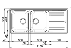 Kromevye Granit Glame SS5016 50*116 cm Sahra Eviye