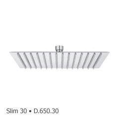 Duxxa Slim 30 Tepe Ankastra Duş Başlığı 30*30 cm