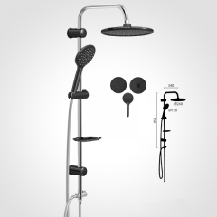 Duscheline Dushlux Siyah - DM-3245 Tepe Duş Seti