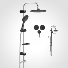 Duscheline Neo Slim Krom Siyah - DM-3272 Tepe Duş Seti