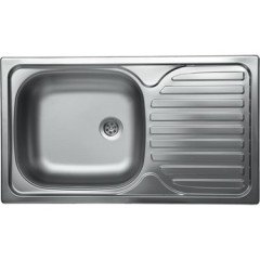 Kromevye Klasik 140 N240  Saten 43,5*76 cm Eviye