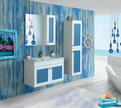 Fym Alaçatı 85cm Banyo Dolabı