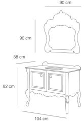 Fym Hitit 4753  104 cm Banyo Dolabı